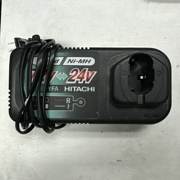 Hitachi UC24YFA Black Output 7.2V-24V 2.5A Compact Power Tool Battery Charger - Picture 1 of 4